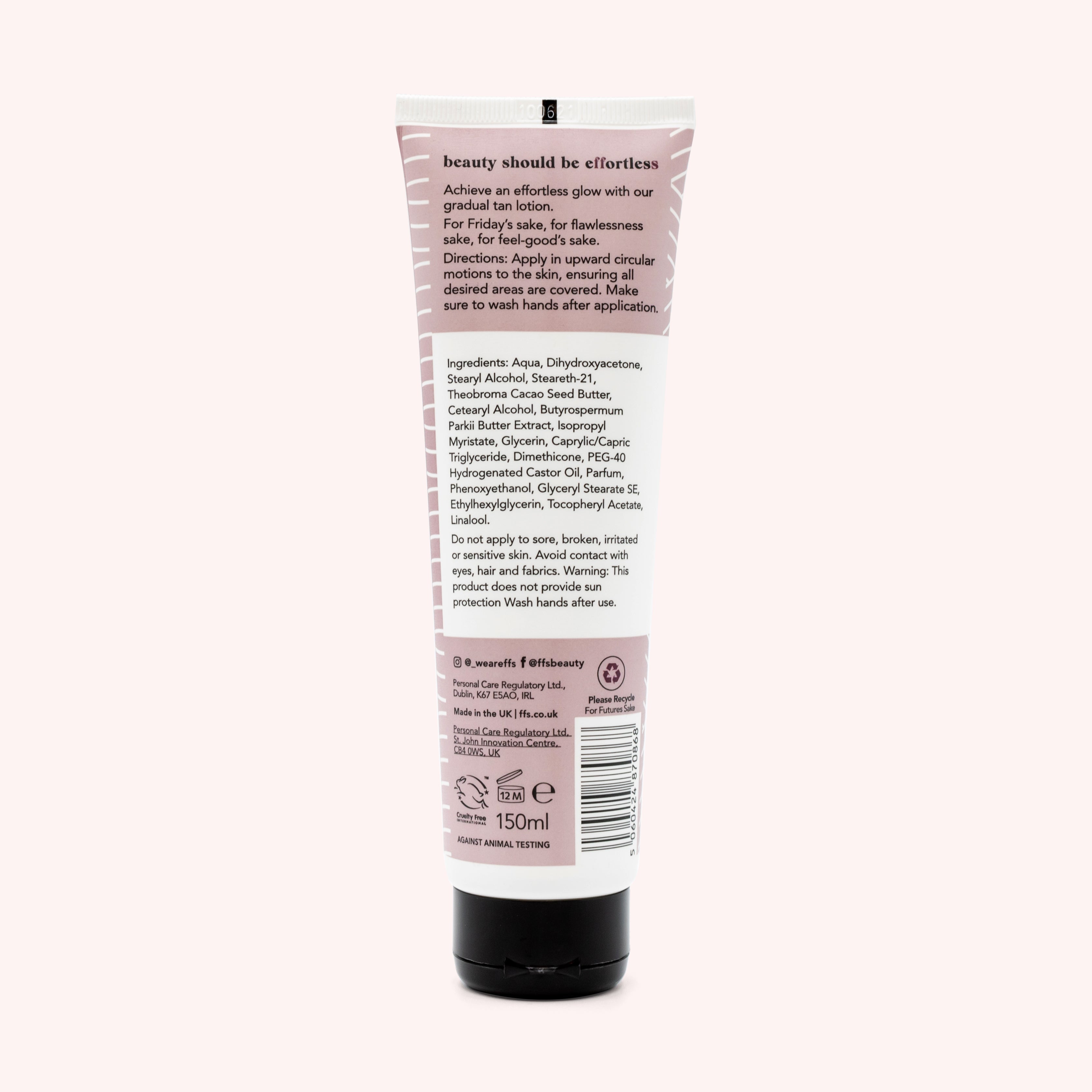 Fast Drying Moisture Rich Gradual Tan Lotion With Shea Butter